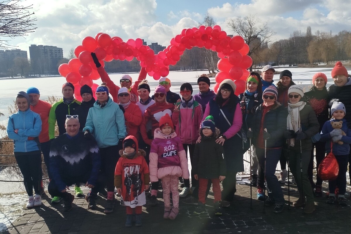 Walentynkowy bieg dla par / fot. FB OSiR Skałka